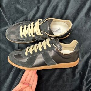 Maison Martin Margiela Black and Cream Sneakers